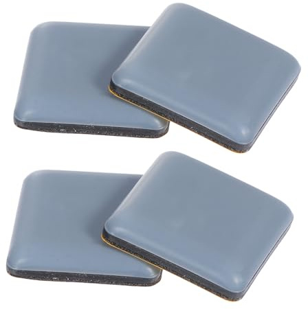 NULYLU 4 Pieces Non-Slip Chair Feet Protectors 30mm X 30mm Square Anti-Skid Table Leg Pads Silent Furniture Floor Protectors for Hardwood and Tile Floors