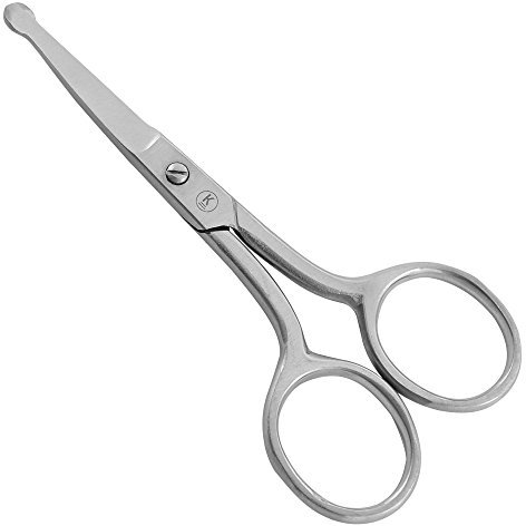 K-Pro Forbici per Naso Orecchio Barba Acciaio Inossidabile