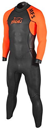 ZAOSU Herren MFS Neoprenanzug Triathlon | Wetsuit Freiwasserschwimmen, Farbe:orange, Größe:XXL