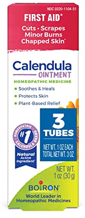 Boiron Calendula Ointment for Relief from Minor Burns, Cuts, Scrapes, and Insect Bites - 1 oz (3 Pack)