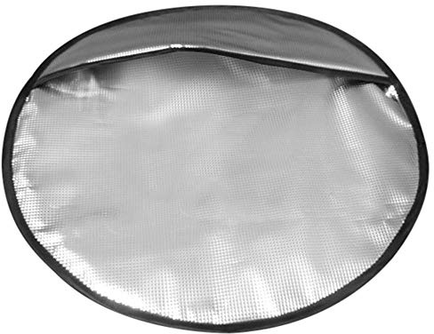 Steering Wheel Sun Shade Cover, Steering Wheel Sun Block Anti-Heat Aluminum Foil Steering Wheel Cover Steering Wheel Sun Heat Shield for SUV Truck Van