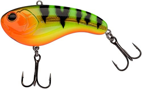 Berkley Flatt Shad Pike Hecht, Perch Barsch Angelköder, Firetiger gold, 20g | 66m
