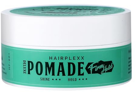 Hairplexx Pomade for Men & Women – Strong Hold, Low Shine, Non-Greasy, No Flakes – Edge Control & Flyaway Tamer, Slick Back & Side Part Styling – Paraben-Free, 2.7 fl oz