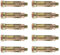 Kippen 9029B1 Lot de 10 chevilles à expansion avec tête hexagonale M8 x 65 mm.