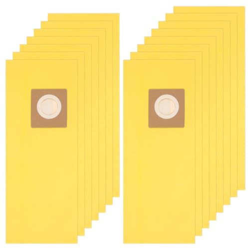 Gudotra 15 Packs AH10243 Disposable Vacuum Bag Replacement for Hoover Commercial CU2 Vacuum Cleaner CH54013 CH54015 CH54113 CH54115 Replace Part AH10243, Yellow