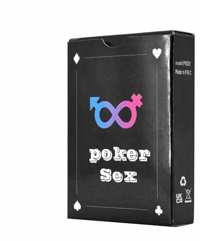 Regali di San Valentino Coppie Adulti Poker Gioco Poker Camera Da Letto Giochi Notturni Regalo per Lui & Lei BZa382 (Nero, Taglia Unica)