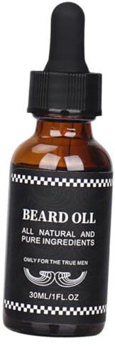Beaupretty Olio Per Barba Naturale Essenziale Per Cura e Nutrizione Profonda Di Baffi e Barba Leggero e Facile Da Usare Per Uomo Regalo Per Marito e Amici