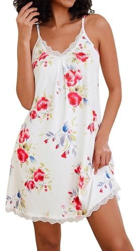 Uniexcosm Women's Nightdresses Sleeveless Soft Cotton