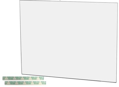 Marketing Holders 2 Pack Wall Sign Holder Clear Acrylic Sleeve for 11 x 8.5 with Double Sided Tape for Informational Signs Schedules and Directional Signs at Events and Trade Shows