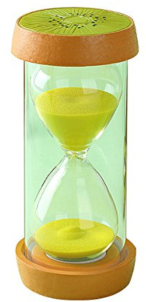 Besttimes - Reloj de arena con temporizador de 60 minutos para decoración de niños, temporizador de cepillado (Kiwi)