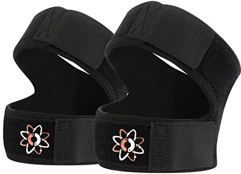 ionocore Genouillère rotulienne en néoprène avec 2 sangles réglables - Attelle unisexe pour le tendon de la rotule - Genouillères médicales pour les douleurs articulaires et l'arthrite