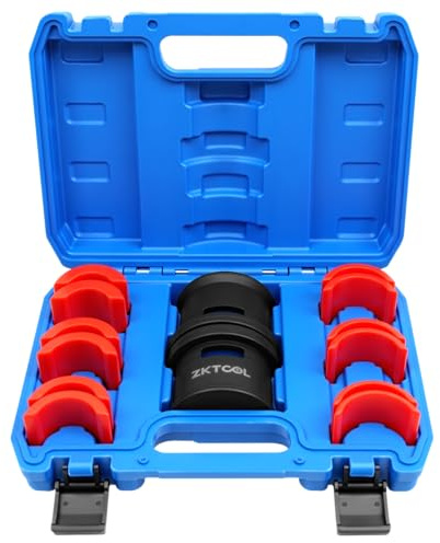 ZKTOOL 14PCS Motorcycle Shock Absorber Oil Seal Installation Tool, Motorcycle Bike Fork Seal Driver for 35MM 36MM 40MM 41MM 42MM 43MM 45MM 46MM 47MM 48MM 49MM 50MM