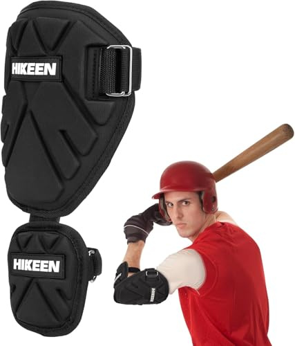 Hikeen Baseball Elbow Guard, Batter Elbow Pads Forearm Guard for for Softball & Baseball Batting Protecting Biceps Forearm Elbow, Elbow Shield for Adults
