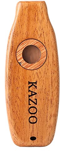 Wood Flute Membrane Guitar Ukulele Accompaniment Harmonic Diaphragm Oral Music Vessel Instrument for Children and Adults