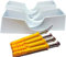 Traditional Column Radiator Brackets - 4 Pcs | White (115mm (A) x 40mm(B) x 80mm(C) x 55mm(D))