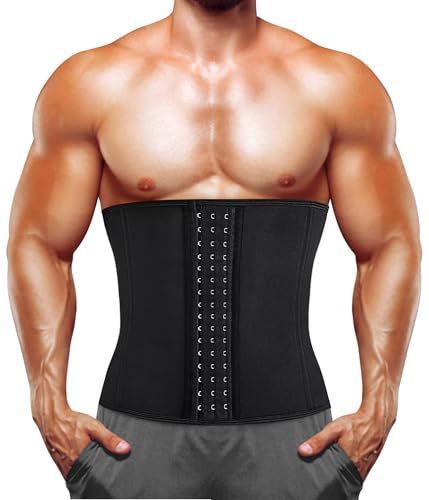 Junlan Ceinture de Sudation Abdominale pour Homme Minceur Gaine Amincissante Ventre Plat Invisible, Soutien du Dos