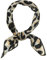 sourcing map 50cm Women Colorful Leopard Print Square Neck Scarf Kerchief Neckerchief Handkerchief Bandana Beige