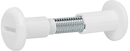 20 pezzi Viti a brugola SOTECH bianco Foro Ø 8 mm per legno spessore 31-40 mm con filettatura M6 Vite di collegamento per armadi con bussola in acciaio - plastica
