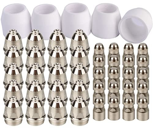 P80 Plasmaschneider-Düsenelektroden, Verbrauchsmaterialien, 1,7 Spitze, 100 A, 45-teiliges Set