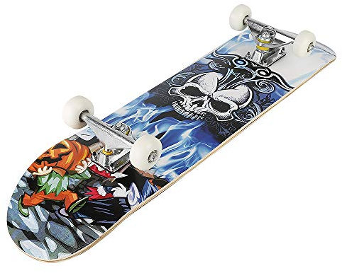 Skateboard Komplette Cruiser Skateboard für Kinder Jugendliche Erwachsene,7-Lagiger Kanadischer Ahorn Double Kick Deck Concave mit All-in-one Skate-79 * 19.5 * 9.5cm