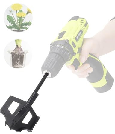 Venussar Broca de jardín para Taladro, Excavadora de Taladro de Jardín para plantación de Flores, jardineras, cavar Agujeros