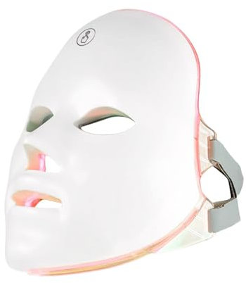 Maschera LED per la cura della pelle, maschera leggera per la cura del viso, Maschera per la cura della pelle del viso con luce LED a 7 colori, Maschera di bellezza a LED per viaggi a casa, cura del v