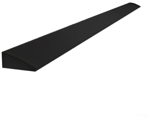 Silicone Ramp for Sweeping Robot Solution for Safe Transitions Across Thresholds (Black)