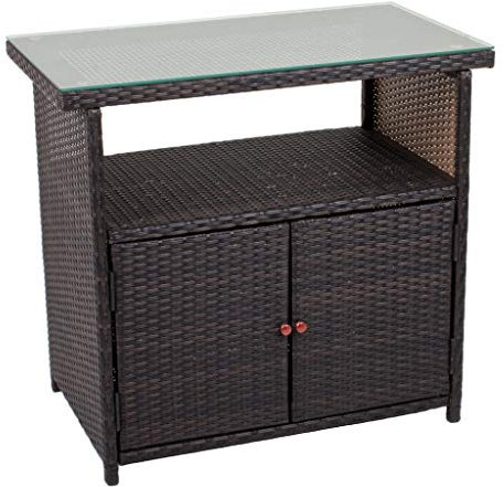 Gravidus Sideboard in Rattan-Optik, Coffee
