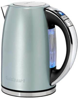 Cuisinart Bollitore elettrico Multi-Temp Jug | Ebollizione rapida | Senza fili | Verde, finitura in acciaio inox | Capacità 1,7L| Temperatura regolabile | Filtro lavabile rimovibile