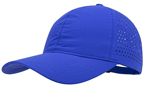 PivotWing Basecap Damen Herren Baseball Running Cap Laufmütze Schirmmütze Sonnenschutz Lauf Cap Cappy Männer Frauen Mesh Sport Hat for Running Golf Tennis Mützen Laufmützen, Königsblau