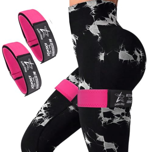 LARA STAR BFR - Fasce di resistenza per glutei da donna, per ridurre il flusso sanguigno per gambe, glutei e fianchi, allenamento, fasce di resistenza in tessuto per squat glutei e cosce