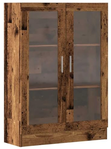 vidaXL Libreria Legno Antico 82,5x30,5x115 cm in Truciolato, mobile Porta Libri e Oggetti, Espositivo
