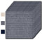 Teppichfliesen Selbstklebend 30x30cm - 12 Stück Set (1.08m²) - Hochwertige teppichfliesen mit Trittschalldämmung, Sägezahnmuster Teppichboden für Büro/Wohnung/Keller, Anthrazit+Grau