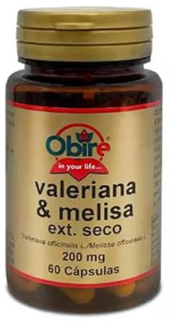 Obire Valeriana + Melissa 200 mg - 60 capsule - Aiuto riposo notturno, Rilassante