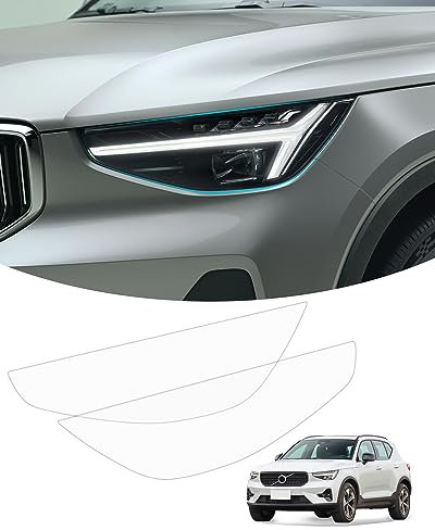 KKTR-CAR Frontscheinwerfer Klarer Schutz PPF Folie für Volvo XC40, Überlappende Scheinwerfer Schutzfolie XC40 Nebelscheinwerfer Schutzfolie (XC40)