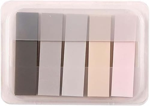 100 Pcs Grey Sticky Index Tabs,Notes Flags Writable and Repositionable File Tabs Flags for Pages or Book Markers,Reading Notes,Classify File Self-Stick Note Pads
