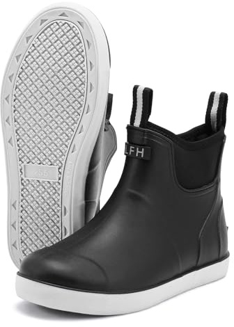 Men's Wellington Boots, Original Non-Slip Comfortable Breathable Rubber Short Half Height Ankle Boots Chelsea Boots Boots Rubber Shoes Shoes Waterproof Work Boots Rain Shoes, black, 9.5 UK