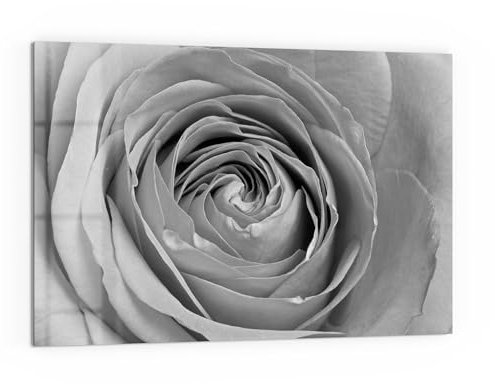 DEQORI Küchenrückwand Glas | Motiv Eleganz in Grau | 60x40 cm cm | Bad- oder Herd-Rückwand | Herdblende Spritzschutz für Küche & Badezimmer | Moderne Deko für Fliesenspiegel