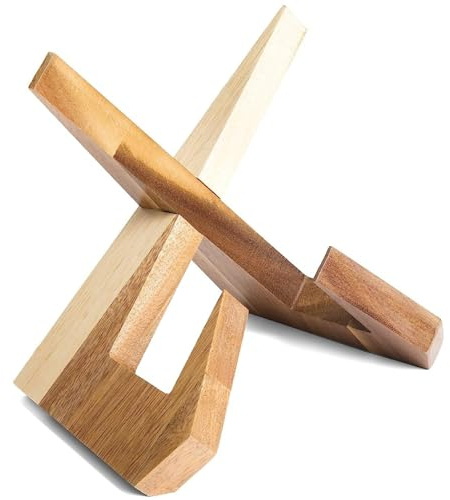 Recette livre, support de livre de cuisine support cuisine en bois détachable comptoir rustique pour cuisiner