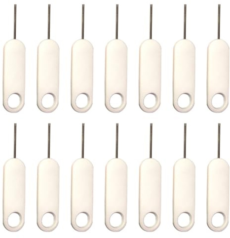Zerodeko Set da 20 Aghi per Rimozione Vassoio Sim in Metallo, Espulsore per Smartphone, Accessorio Pratico e Sicuro per Estrazione Schede Telefoniche, Compatibile Dispositivi Mobili