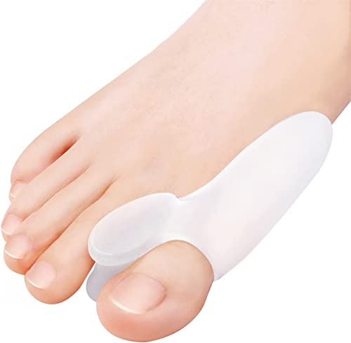 Tåspridare silikon 4 x universell storlek förbättrad mjuk gel silikon Hallux Valgus korrigering BPA-fri