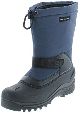 SC Outdoor Men's Waterproof Insulated Snow Boot with Adjustable Toggle,Navy,13