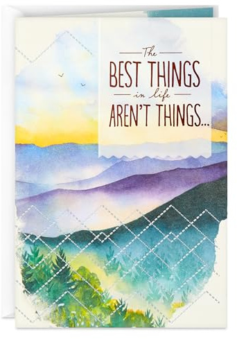 Hallmark Birthday Card (Watercolor Mountains)