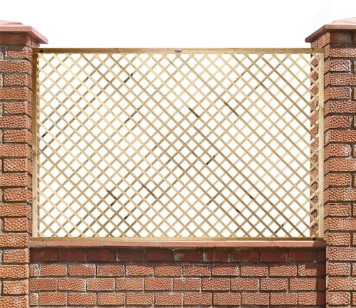 Elite Diamond Trellis in 2 Sizes & 2 Styles Garden Lattice Urban Trellis Contemporary Garden Fence (183cm Wide x 120cm Tall, 40mm Standard Hole Size)