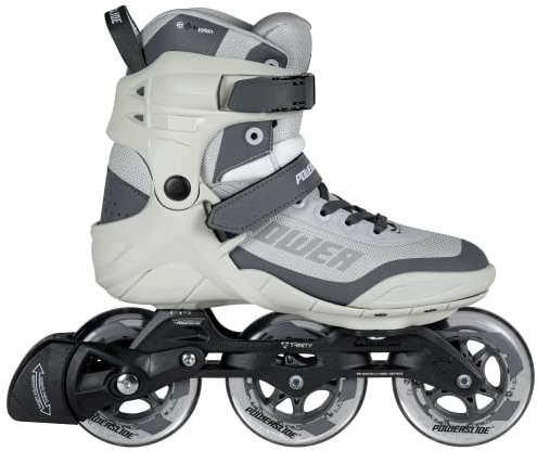 Powerslide Inline Skates Phuzion Krypton Grey 100, Unisex für Herren und Damen in Grau, 100mm/83A Rollen, ABEC 7 Pro Kugellager, Art. nr.: 901984