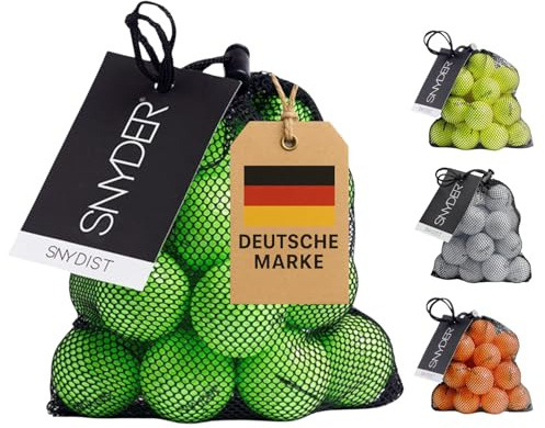 SNYDER - SNY DIST Premium Golfbälle | 20 Stück im Ballnetz | Ideal für: Maximale Ballgeschwindigkeit, Lange Schläge & gerade Flugbahnen | Golfball Farbe: Grün