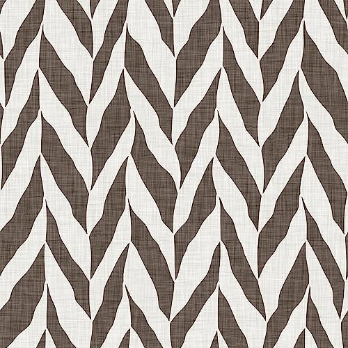 VEELIKE Papier Peint Géométriques Rayures Marron Bohème Papier Peint Adhesif Mural 44,5cm x 300cm Geometrique Abstrait Papiers Peints Graphique Chevrons Salle de Bain Chambre Collant pour Meuble