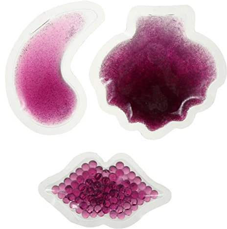 PLAFOPE 3st Kyl Och Värmebitar För Ansiktsvård Gel För Ögon Och Läppar Återanvändbara Kylbitar Huvudvärk Feber Och Muskelbesvär