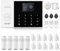 XNH GSM/WLAN Smart Home Sicherheitssystem, Alarmanlage Haus, Alarmanlage Wohnung mit APP, 24 Stück: Tür- und Fenstersensoren, Bewegungsmeldern, Fernbedienungen, 120dB Sirene, Funktioniert mit Alexa