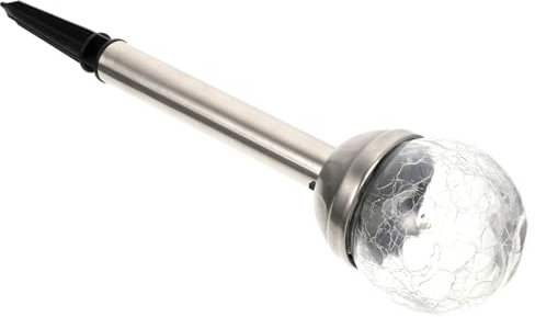 VANZACK Led Glass Ball Solar Lights for Garden Auto Sensor Waterproof Outdoor Lighting Easy Install Crackle Globe Solar Lights for Pathway and Patio